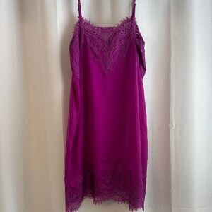 Vici Fuchsia Lace Mini Dress